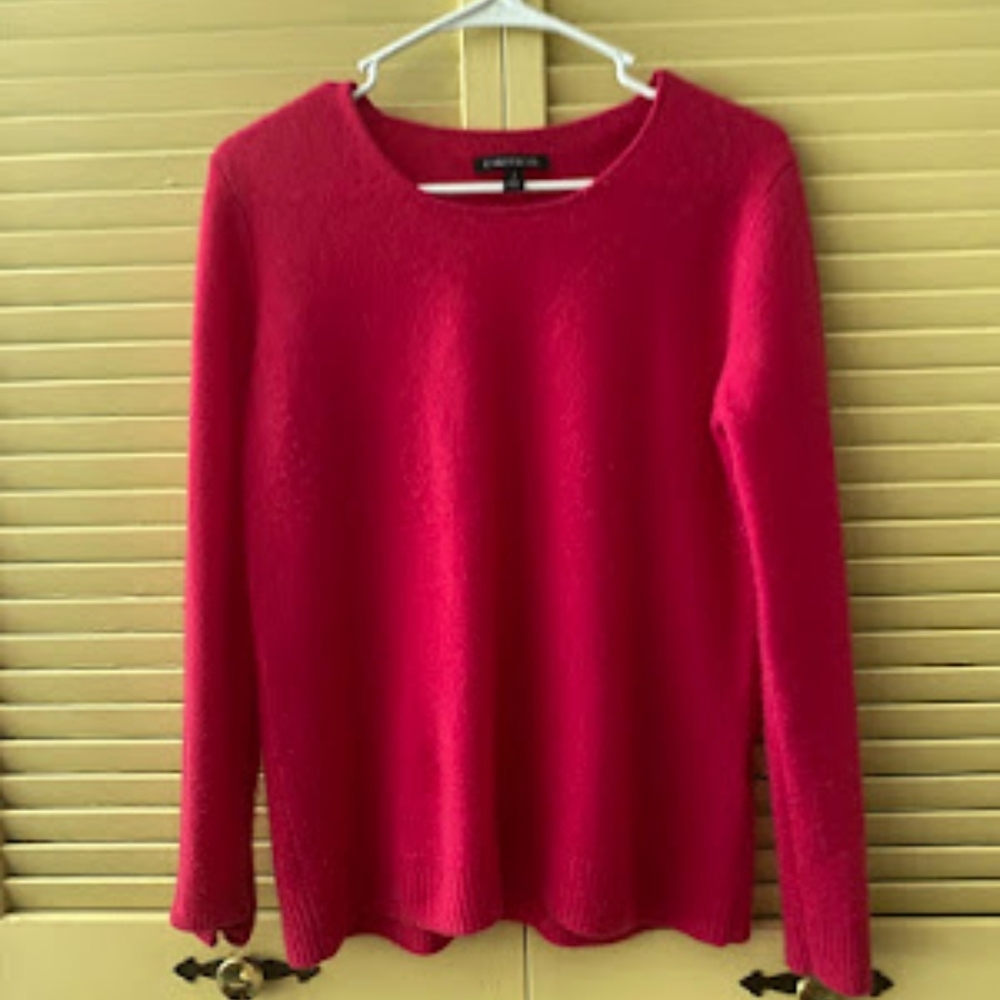 Women's Small Hot Pink 100% Cashmere Sweater By Hawthorn
